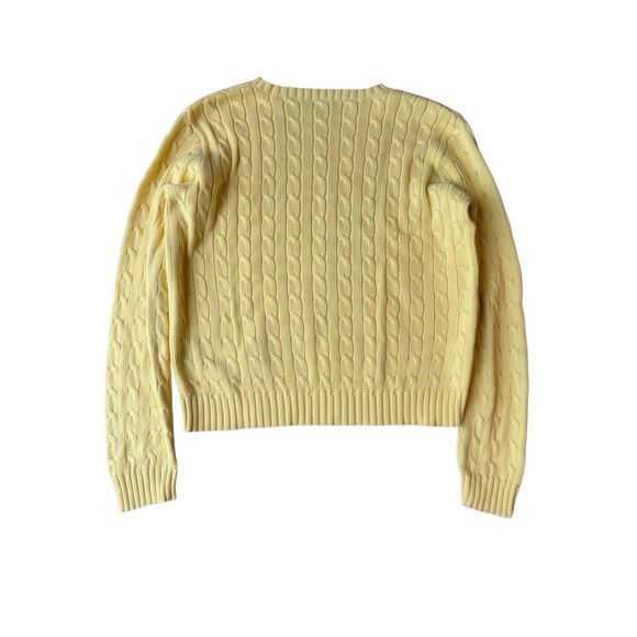 Ralph Lauren Cable-Knit Cotton Crewneck Sweater Size XL - Picture 8 of 13
